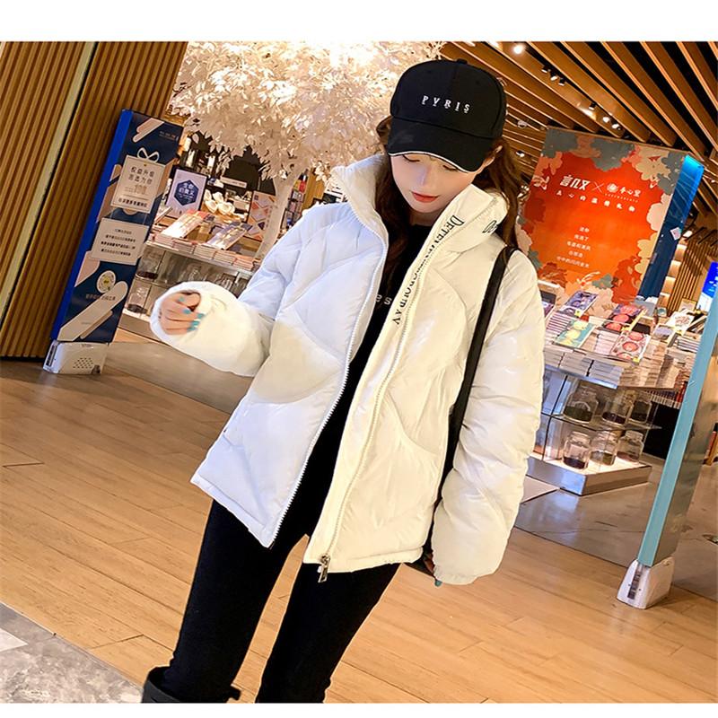 Winter Jacket Women 2021 short Glossy Parkas Woman Winter jackets Warm stand collar coat solid Soft woman Coat Female parka, Black
Winter Jacket Women 2021 short Glossy Parkas Woman Winter jackets Warm stand collar coat solid Soft woman Coat Female parka, Black