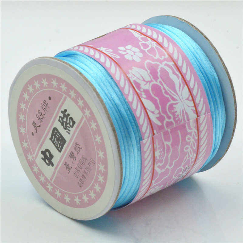 TYRY.HU 70m 1.5mm Meters Satin Silk Rope Nylon Cord For Baby Teether Accessories Teething Pacifier Chain Cord DIY Tool Y1221