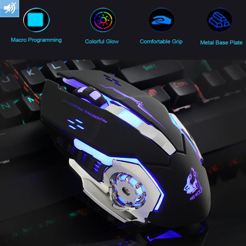 Wired Gaming Mouse 6 Button 4000DPI Mute Optical Mouse LED Backlit PC Gamer Mice Game USB Silent For PC laptop
Wired Gaming Mouse 6 Button 4000DPI Mute Optical Mouse LED Backlit PC Gamer Mice Game USB Silent For PC laptop
