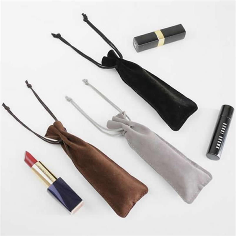 

Portable Lipstick Cosmetic Bag Travel Makeup Case Women Drawstring Make Up Organizer Flannel Storage Pouch Toiletry Pouch