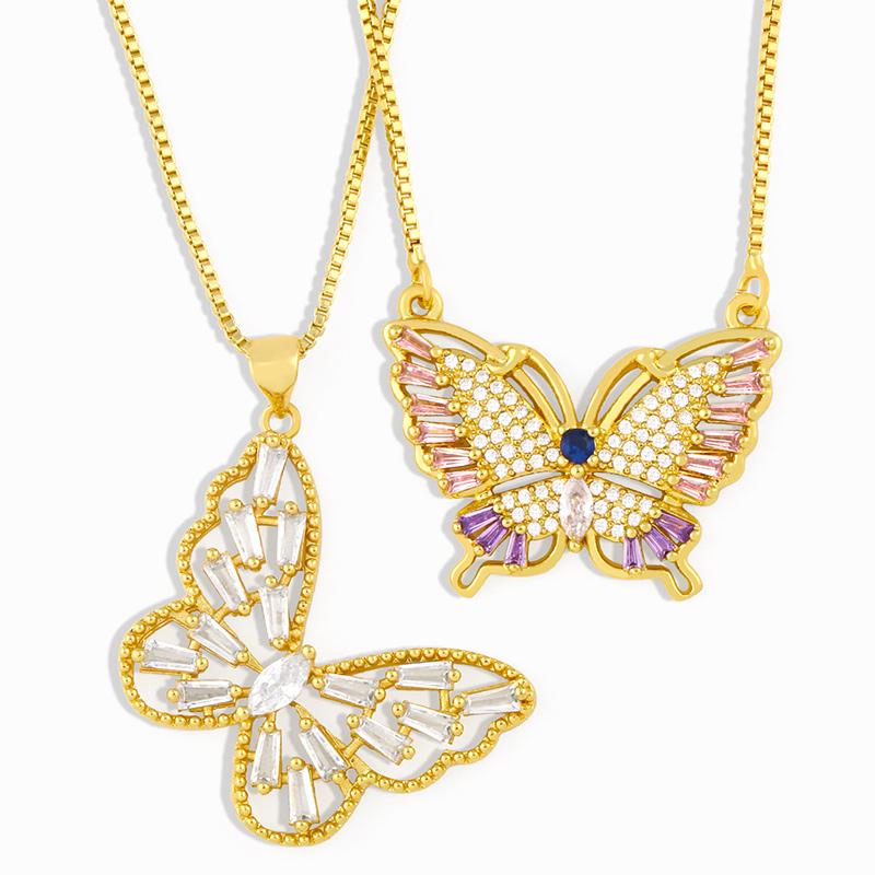 FLOLA Cute Crystal Butterfly Necklace For Women Gold Chain Necklace Pendant Cubic Zirconia Copper New Trendy Jewelry Gift nker73
FLOLA Cute Crystal Butterfly Necklace For Women Gold Chain Necklace Pendant Cubic Zirconia Copper New Trendy Jewelry Gift nker73