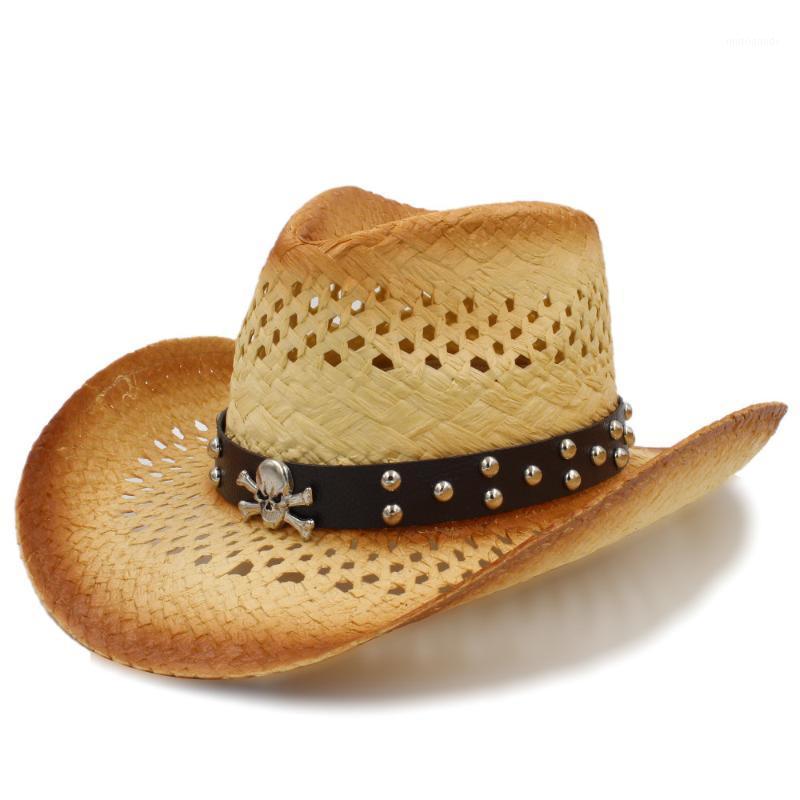 Women Men Western Sun Hat With Punk Shantou Leather Band For Lady Gentleman Beach Sun Sombrero Cowboy Hat Size 58CM A01371, Straw
Women Men Western Sun Hat With Punk Shantou Leather Band For Lady Gentleman Beach Sun Sombrero Cowboy Hat Size 58CM A01371, Straw
