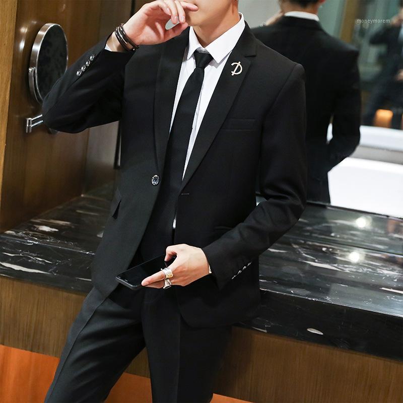 Terno Slim Masculino Korean Version Self-cultivation Small Suit Two-piece Business Casual Suitformal Suits for Men1, Black
Terno Slim Masculino Korean Version Self-cultivation Small Suit Two-piece Business Casual Suitformal Suits for Men1, Black