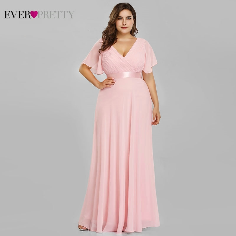 Pink Bridesmaid Dresses Plus Size Ever Pretty Elegant A Line V Neck Short Sleeve Chiffon Long Wedding Party Dress Women Vestidos 201113, Ep09890te
Pink Bridesmaid Dresses Plus Size Ever Pretty Elegant A Line V Neck Short Sleeve Chiffon Long Wedding Party Dress Women Vestidos 201113, Ep09890te
