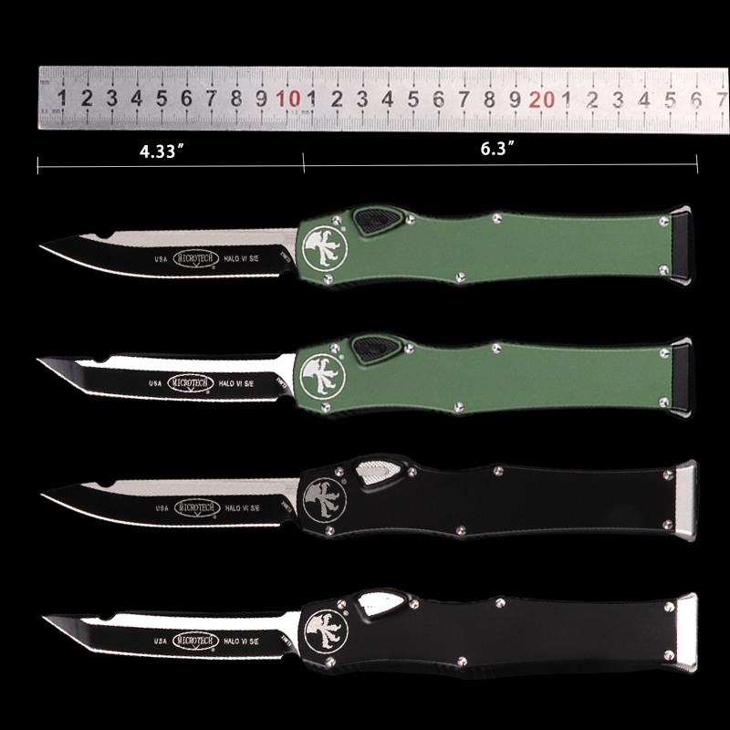 SCHELIN MT Automatic Knife MICOR KNIVES TECH DOUBLE action tactical KNIFES UTX POCKET tool 6061-T6 crafted aluminum handl folding knive al d2 edga
SCHELIN MT Automatic Knife MICOR KNIVES TECH DOUBLE action tactical KNIFES UTX POCKET tool 6061-T6 crafted aluminum handl folding knive al d2 edga