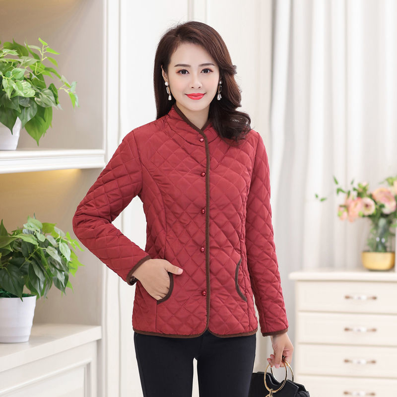 Women's autumn and winter coat cotton padded jacket short light down cotton padded coat large size slim cotton padded jacket 201019