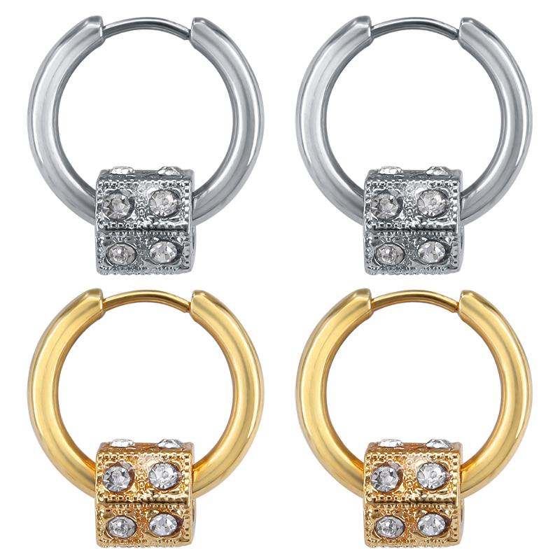 ZS Screw Nut Shape Hoop Earrings with Cubic Zirconia Men's Hip Hop Small Round Earring Male Rock Roll Jewelry Accessories
ZS Screw Nut Shape Hoop Earrings with Cubic Zirconia Men's Hip Hop Small Round Earring Male Rock Roll Jewelry Accessories