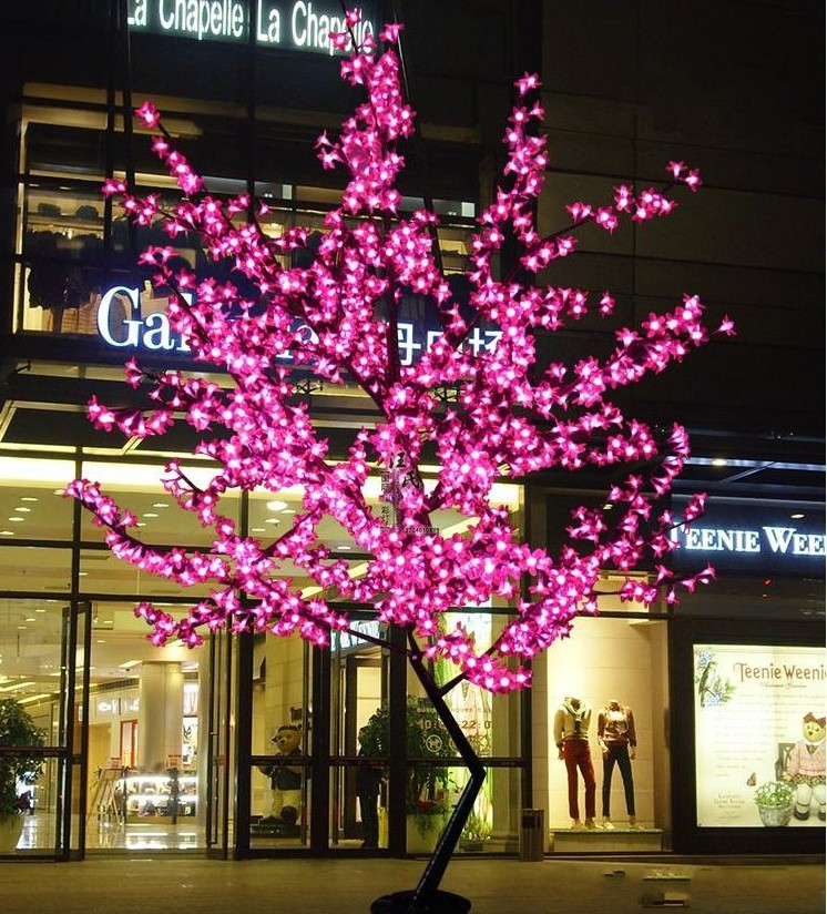 LED Cherry Blossom Garden Decorations Tree Light 864pcs LED Bulbs 18m Height 110220VAC Seven Colors for Option Rainproof Outdoor7687519