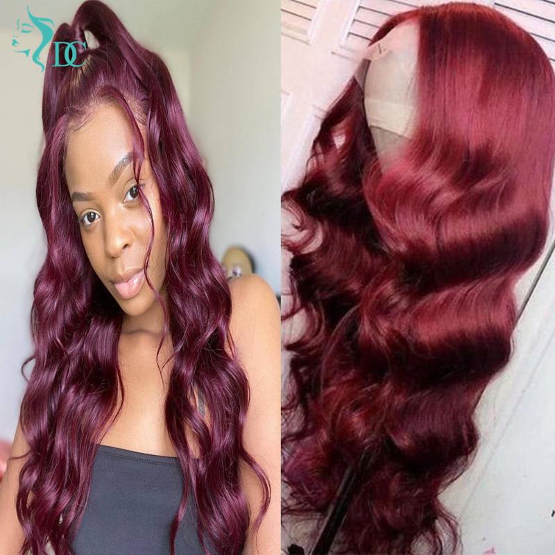 99J Burgundy Lace Front Wig Body Wave Human Hair Wig T Part lace Wigs Brazilian 150% - 180% Density Closure Wigs for Women, #99j
99J Burgundy Lace Front Wig Body Wave Human Hair Wig T Part lace Wigs Brazilian 150% - 180% Density Closure Wigs for Women, #99j