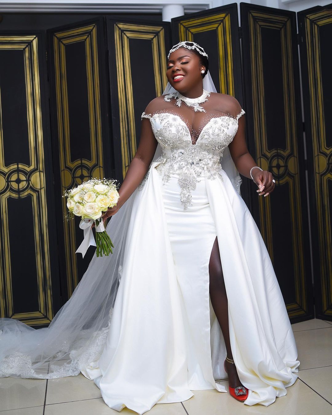 plus size arabic aso ebi luxurious mermaid sexy wedding dress beaded crystals lace bridal gowns dresses zj153