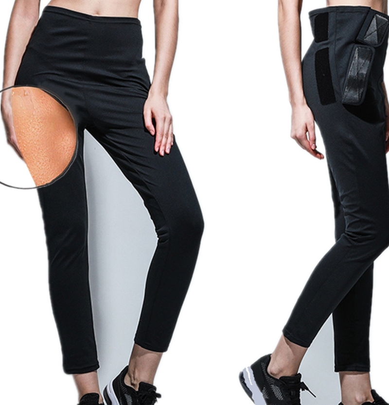 Women Thermo Sweat Sauna Workout Pants Body Shapers Waist Trainer Slimming Fat Burning Fitness Shapewear modeling belt 210402