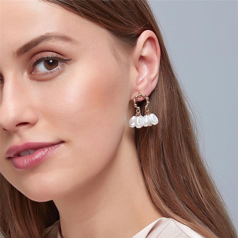 2020 Needle Pearl Ear Rings For Women temperament irregular fairy Water drop earrings For Girl Wedding Jewelry Gift jewellery
2020 Needle Pearl Ear Rings For Women temperament irregular fairy Water drop earrings For Girl Wedding Jewelry Gift jewellery