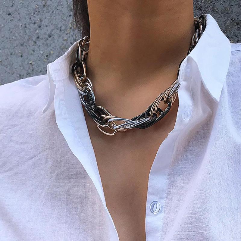 SHIXIN Punk Thick Cross Chain Necklace for Women Hip Hop Cuban Link Chain Choker Necklace Chunky Short Statement Collar
SHIXIN Punk Thick Cross Chain Necklace for Women Hip Hop Cuban Link Chain Choker Necklace Chunky Short Statement Collar