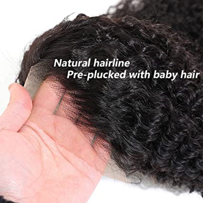 Short Afro Kinky Curly Human Hair Wigs pixie cut for Black Women Brazilian Virgin None Lace 150% Density Unprocessed Machine Made