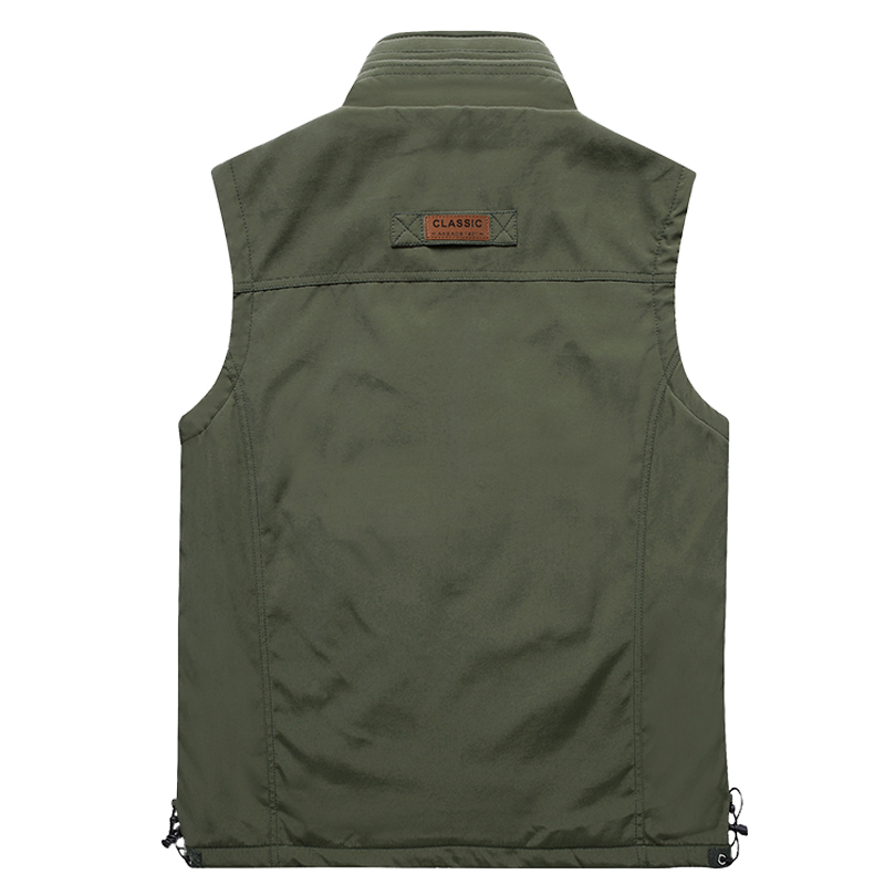 Newest Autumn Winter Men Coat Warm Sleeveless Jacket Casual Men Vest Coat Fleece Army Green Waistcoat Big Size 4XL 201216