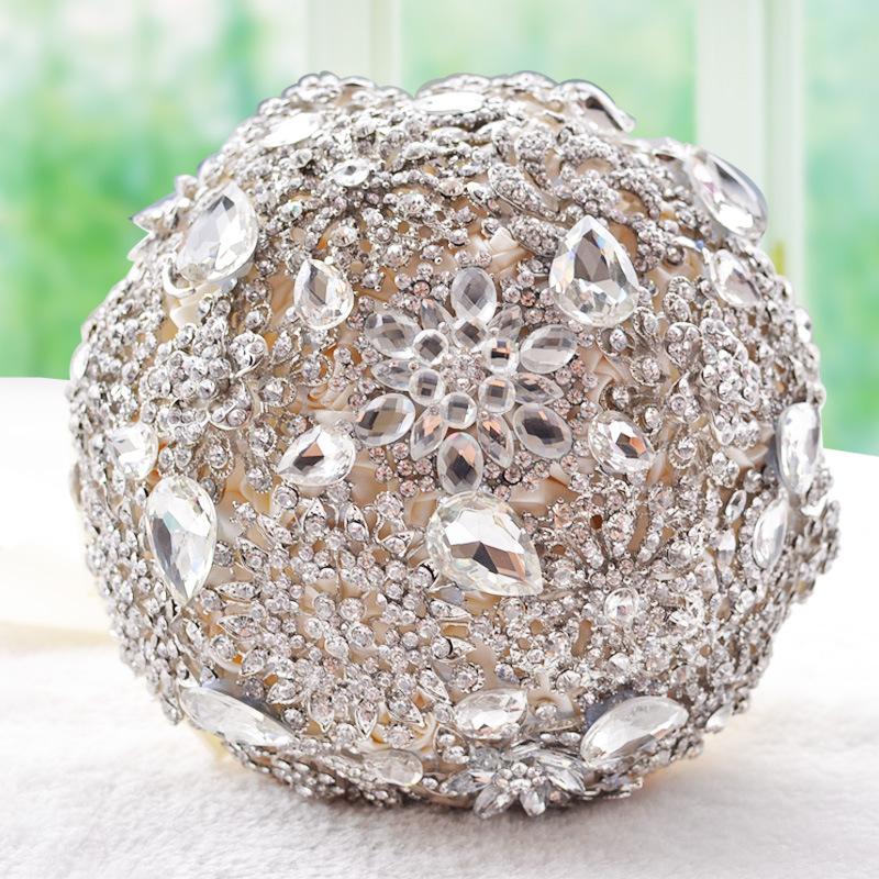 2021 New Luxury Wedding Brooch Bouquet Artificial Rhinestone Bride Bridesmaid W/ Diamond Crystal Wedding Accessories D449, Beige
2021 New Luxury Wedding Brooch Bouquet Artificial Rhinestone Bride Bridesmaid W/ Diamond Crystal Wedding Accessories D449, Beige