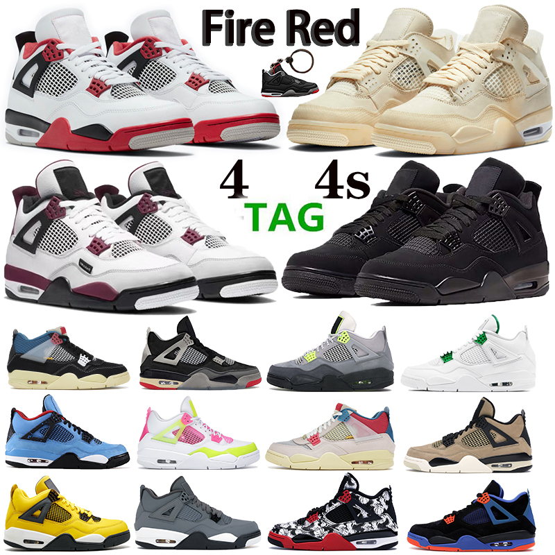 New Top Fire red Sail Black Cat noir Men Women 4 4s Basketball Shoes paris Cactus Jack Mens Trainers Sport Shoes, 47 shoe box
New Top Fire red Sail Black Cat noir Men Women 4 4s Basketball Shoes paris Cactus Jack Mens Trainers Sport Shoes, 47 shoe box