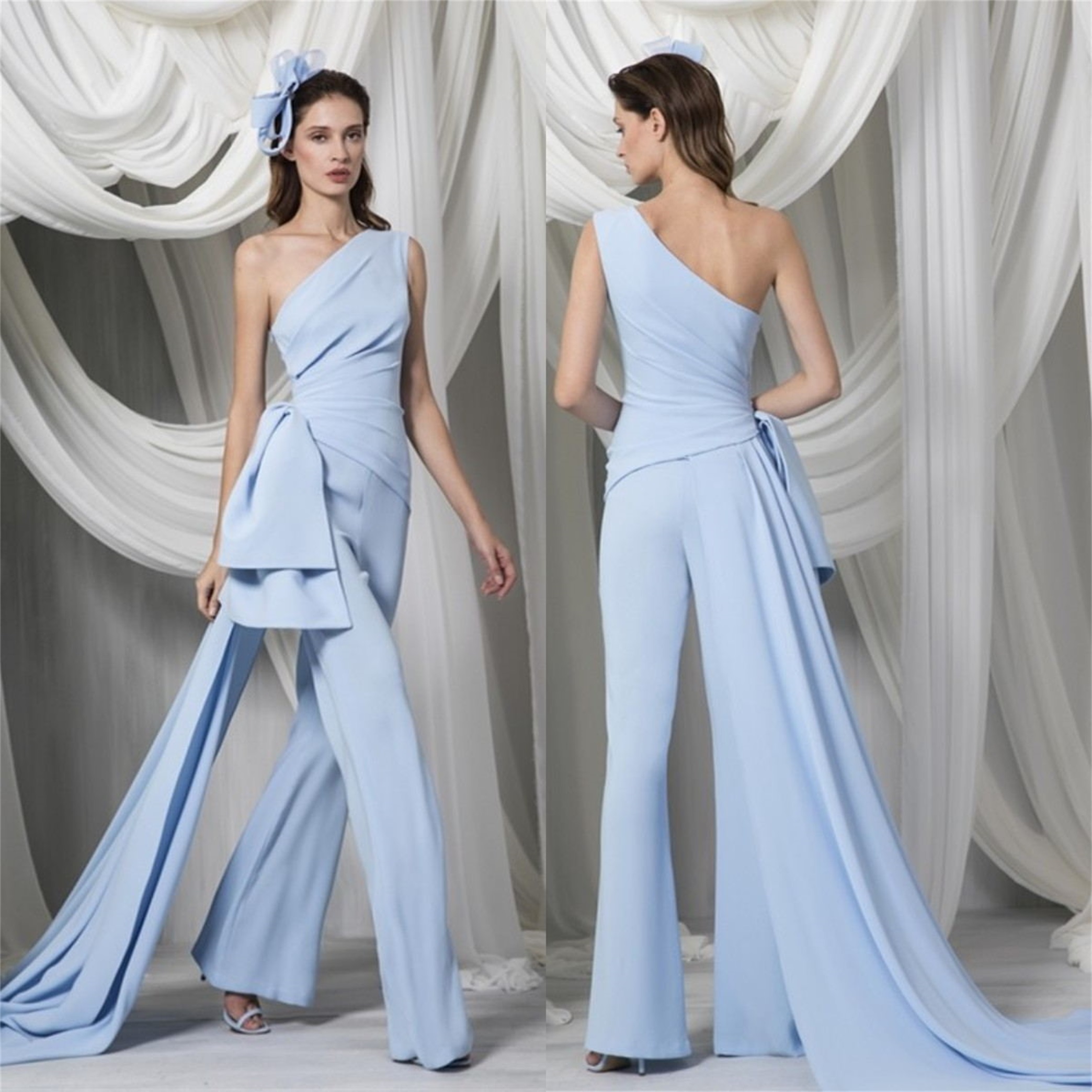 2021 New Evening Dresses One-Shoulder Lace Satin Prom Gowns Custom Made Backless Pants Gowns Plus Size A Line Special Occasion Dress, Hunter
2021 New Evening Dresses One-Shoulder Lace Satin Prom Gowns Custom Made Backless Pants Gowns Plus Size A Line Special Occasion Dress, Hunter