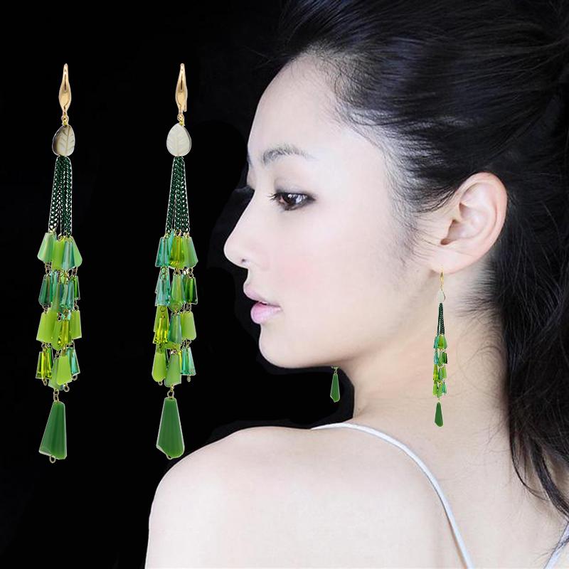 Luxury Bohemian Dangle Tassel Earrings Handmade Crystal Beads Drop Chain Long Shell Leaf Fashion Jewelry 2020
Luxury Bohemian Dangle Tassel Earrings Handmade Crystal Beads Drop Chain Long Shell Leaf Fashion Jewelry 2020
