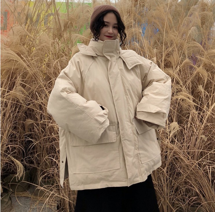 Luck A Oversize Women Parkas Fashion Down Female Hooded Winter Woman Aline Jacket 201029