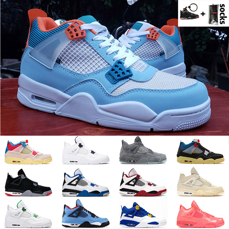 Top Quality 4 4s JUMPMAN Union noir Blue Basketball Shoes Off Sail Hot Punch Cactus Jack Retro men women trainers fashion Sneakers 36-47, With box + tag
Top Quality 4 4s JUMPMAN Union noir Blue Basketball Shoes Off Sail Hot Punch Cactus Jack Retro men women trainers fashion Sneakers 36-47, With box + tag
