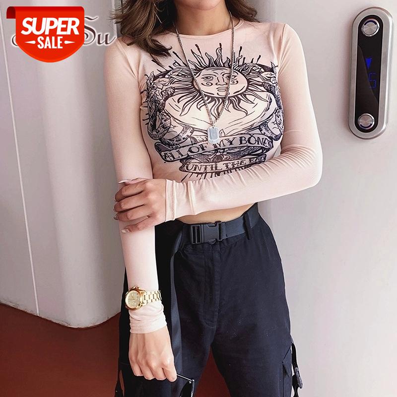 ArtSu Autumn Women Harajuku Mesh Shirt Crop Top Long Sleeve Gothic T-shirt Sexy Transparent Top Tshirt Femm Streetwear ASTS21256 #O506, White
ArtSu Autumn Women Harajuku Mesh Shirt Crop Top Long Sleeve Gothic T-shirt Sexy Transparent Top Tshirt Femm Streetwear ASTS21256 #O506, White