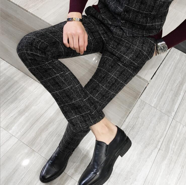 luxury 3 piece suit mens suit latest jacket designer blazer fashion plaid wedding dress tuxedo mens suit blazervestpants
