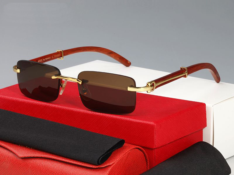 Man Carti Glasses Designer Sunglasses Women Fashion Frameless Rectangle Coating Buffalo Horn Sunglass UV400 Evidence Eyeglass Wooden MensPF82
Man Carti Glasses Designer Sunglasses Women Fashion Frameless Rectangle Coating Buffalo Horn Sunglass UV400 Evidence Eyeglass Wooden MensPF82
