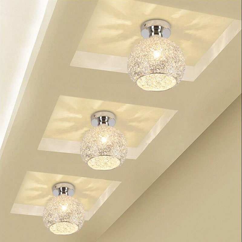 Modern Chandeliers Creative Aluminum Ceiling Light Crystal Chandeliers for Living Room Bedroom Hallway and Closet Lamp