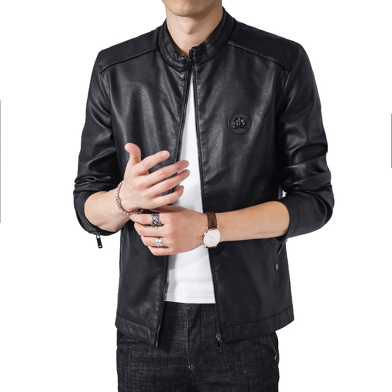 Men's Faux Leather Jackets Autumn Casual Motorcycle PU Jacket Biker Leather Coats Fleece Print Patch Wind Breaker Jacket For Man, Black
Men's Faux Leather Jackets Autumn Casual Motorcycle PU Jacket Biker Leather Coats Fleece Print Patch Wind Breaker Jacket For Man, Black