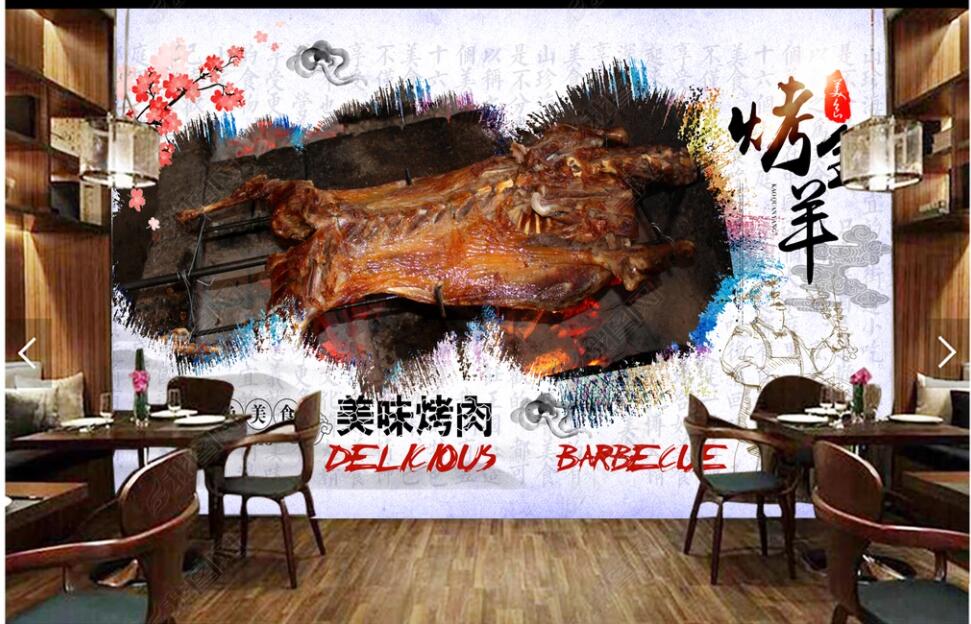 3d photo wallpaper custom mural Grilled whole lamb barbecue bar restaurant home decor 3d wall murals wallpaper in the living room, Non-woven wallpaper
3d photo wallpaper custom mural Grilled whole lamb barbecue bar restaurant home decor 3d wall murals wallpaper in the living room, Non-woven wallpaper