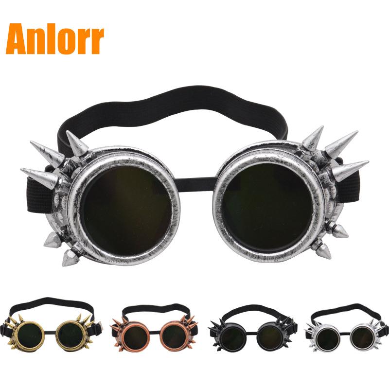 Sunglasses Vazrobe Spiked Steampunk Goggles Men Women Round Glasses Vintage Party Hip Hop Shows Eyewear
Sunglasses Vazrobe Spiked Steampunk Goggles Men Women Round Glasses Vintage Party Hip Hop Shows Eyewear