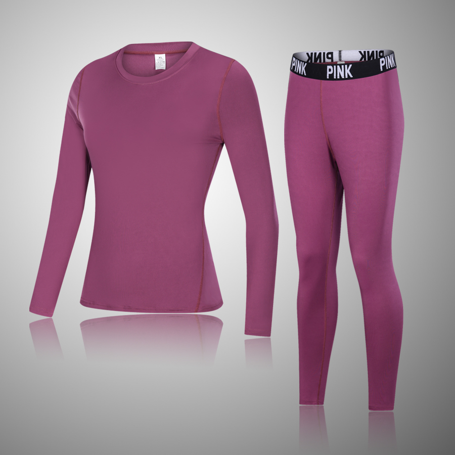 New 7 color Thermal Clothing Winter Thermal Underwear Women Fleece Warm Winter Long Johns for Women Thermal Shirt Base Layer 201027