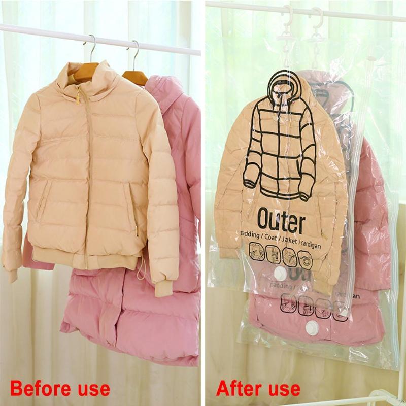 Hang Vacuum Bag For Clothes Foldable Transparent Border Compression Organizer Pouch Sealed Storage Bags Save Space organizer
Hang Vacuum Bag For Clothes Foldable Transparent Border Compression Organizer Pouch Sealed Storage Bags Save Space organizer