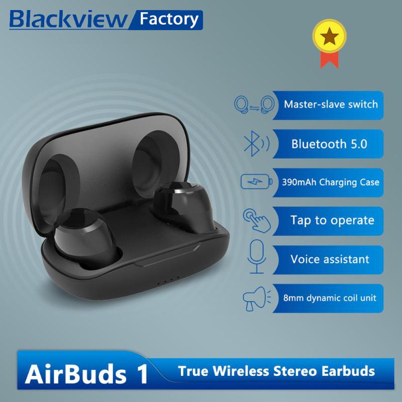 Blackview Wireless AirBuds 1 TWS Fingerprint Touch Bluetooth 5.0 Earphone with Charging Box HD Stereo Sport Waterproof, Black
Blackview Wireless AirBuds 1 TWS Fingerprint Touch Bluetooth 5.0 Earphone with Charging Box HD Stereo Sport Waterproof, Black