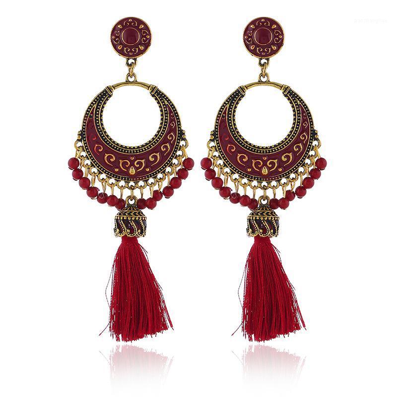 Spring And Summer Ladies Earrings Retro Bohemian Style Tassel Pendant Fashion Stud, Golden;silver
Spring And Summer Ladies Earrings Retro Bohemian Style Tassel Pendant Fashion Stud, Golden;silver
