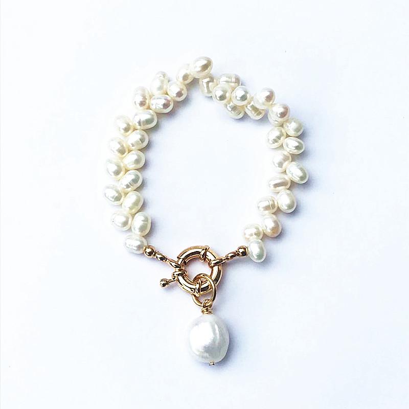 Baroque pearl bracelet charm flower row pendant ladies fashion jewelry bohe style women bracelet 2020 new de perles
Baroque pearl bracelet charm flower row pendant ladies fashion jewelry bohe style women bracelet 2020 new de perles