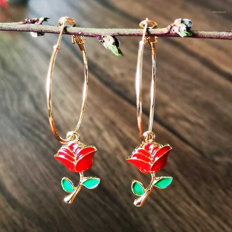Fashion Dangle Circle Women Pendant Elegant Rose Flower Hoop Earrings For Women Alloy Drip Green Leaf Accessory Jewelry Gift1
Fashion Dangle Circle Women Pendant Elegant Rose Flower Hoop Earrings For Women Alloy Drip Green Leaf Accessory Jewelry Gift1