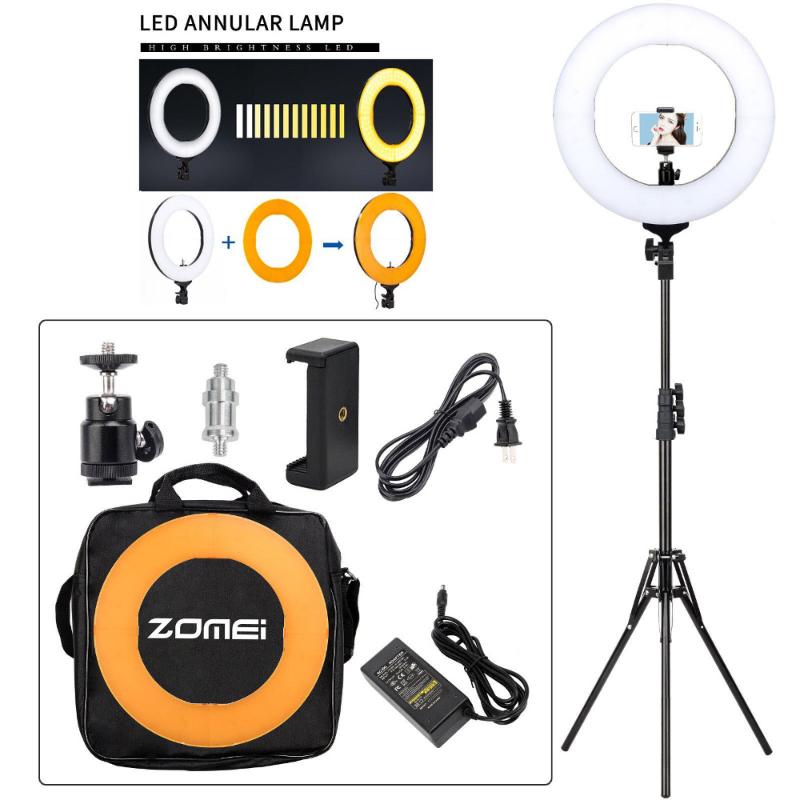 ZOMEI 14" Dimmable LED Studio Ring Light Photographic Lighting Makeup Lamp For Camera Photo Phone Selfie Youtube Video Shooting
ZOMEI 14" Dimmable LED Studio Ring Light Photographic Lighting Makeup Lamp For Camera Photo Phone Selfie Youtube Video Shooting
