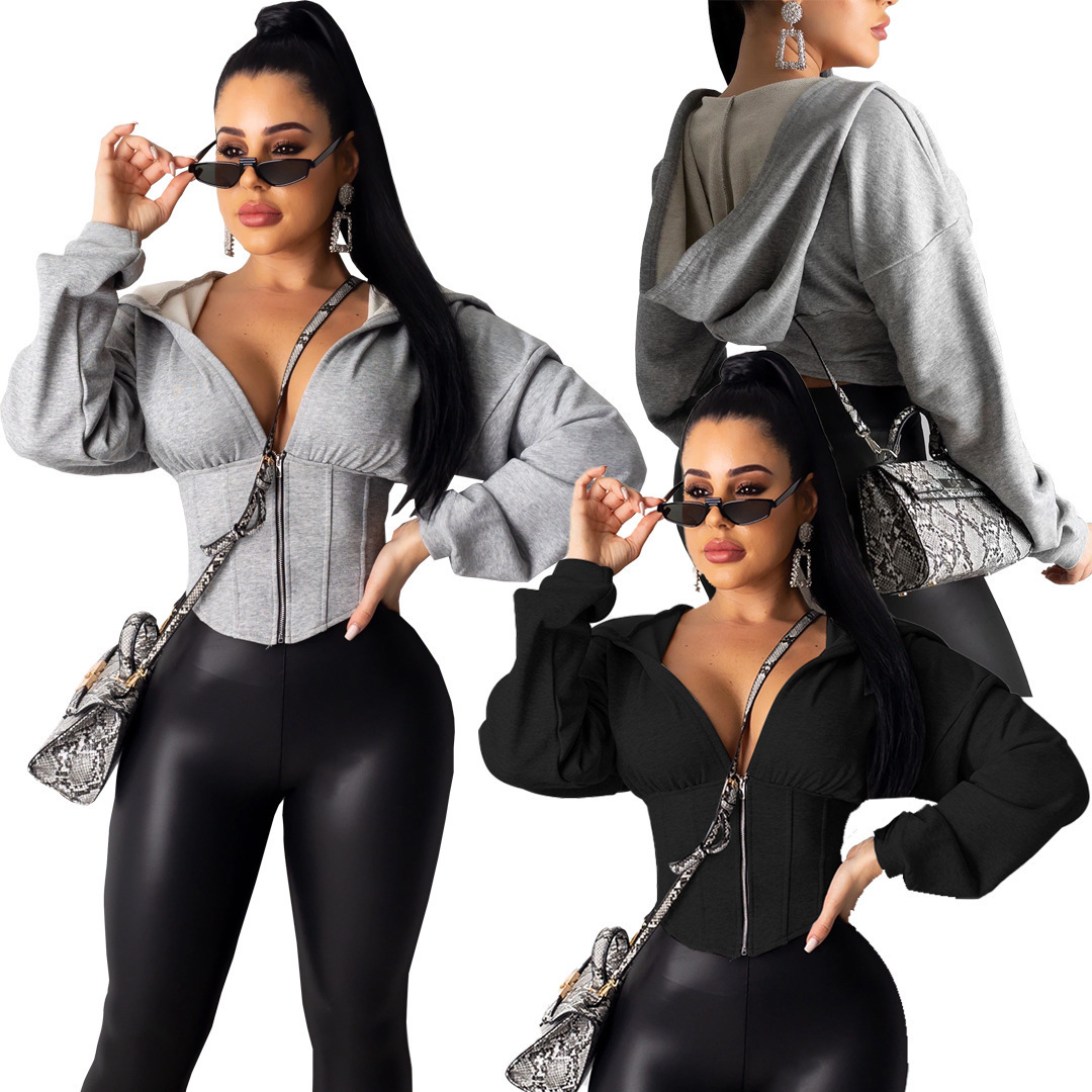 Women Zipper Coat Tight Stretch Breathable Workout Clothes Training Running Clothes Yoga Women Tops, Gray
Women Zipper Coat Tight Stretch Breathable Workout Clothes Training Running Clothes Yoga Women Tops, Gray