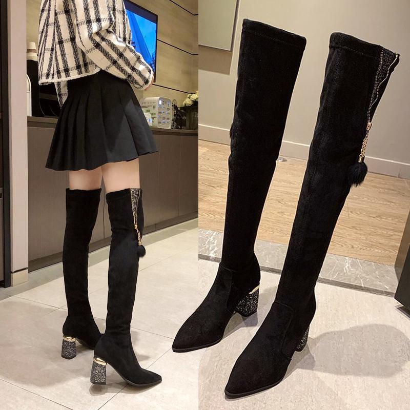 Women Boots High Heels Autumn Shoes Boots-Women Winter Footwear Stiletto Ladies Over-the-Knee 2020 Pointy Rubber Riding
Women Boots High Heels Autumn Shoes Boots-Women Winter Footwear Stiletto Ladies Over-the-Knee 2020 Pointy Rubber Riding