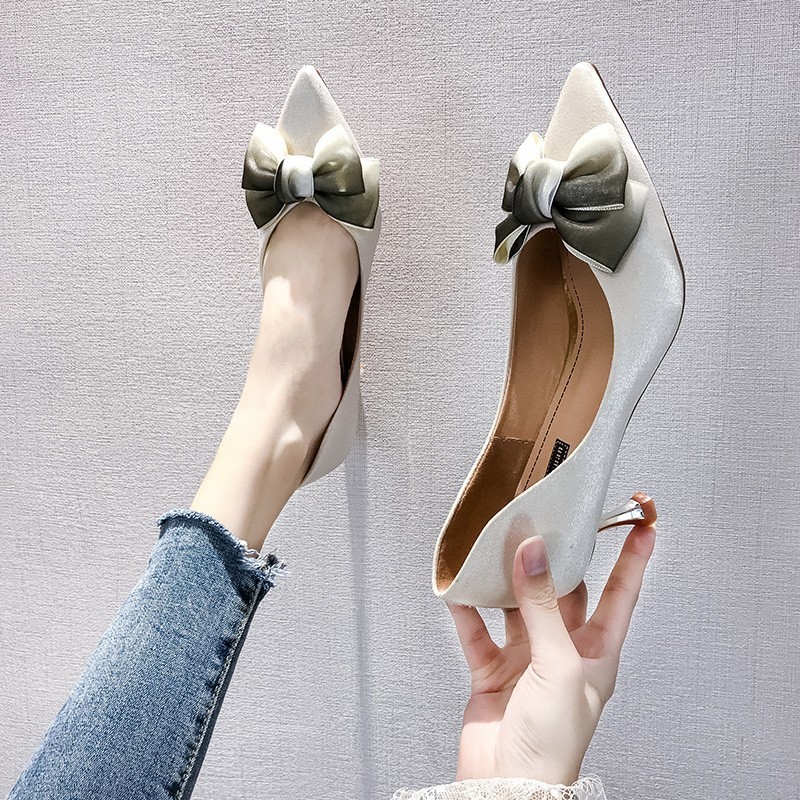 2019 Autumn Thin High Heels Sexy Ladies Pumps Women Shoes Pointed Toe Bow Knot Shallow Wedding Shoes Woman Pumps Office Shoes, Wine red
2019 Autumn Thin High Heels Sexy Ladies Pumps Women Shoes Pointed Toe Bow Knot Shallow Wedding Shoes Woman Pumps Office Shoes, Wine red