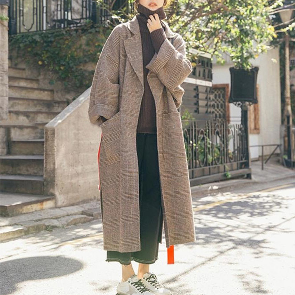 2021 New Korean Version Overcoat Loose Thicken Keep Warm Lattice Autumn Winter Fashion Topcoat 4J1K, Beige
2021 New Korean Version Overcoat Loose Thicken Keep Warm Lattice Autumn Winter Fashion Topcoat 4J1K, Beige