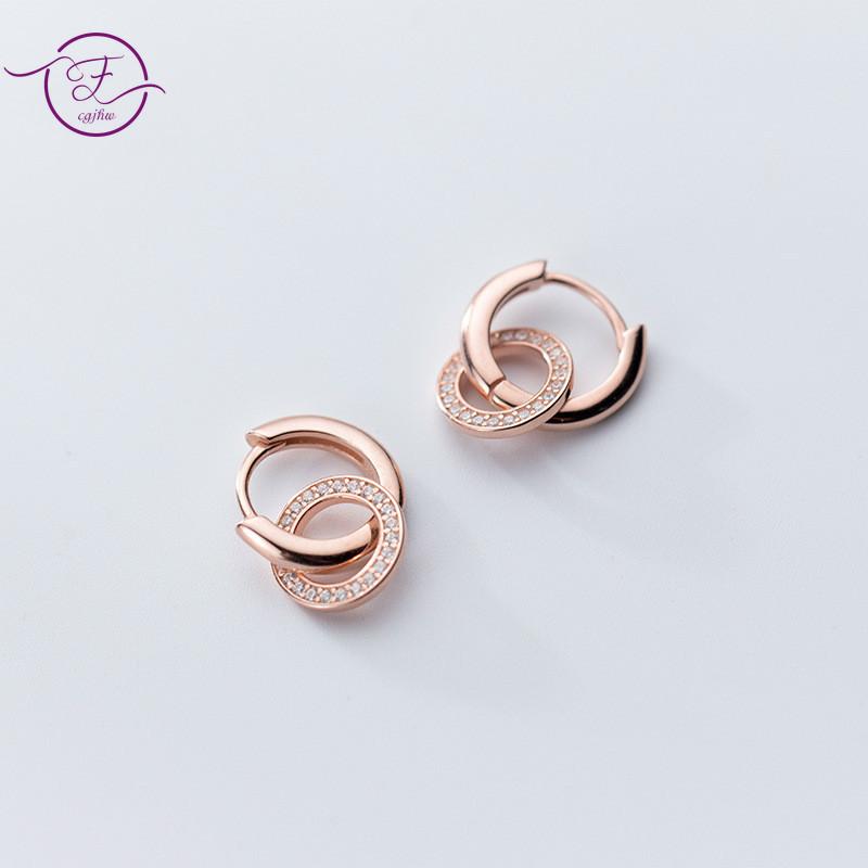 Real 925 Sterling Silver Earrings Female Korean Version Simple Fashion Round with Zircon Earrings for Women Fine Jewelry
Real 925 Sterling Silver Earrings Female Korean Version Simple Fashion Round with Zircon Earrings for Women Fine Jewelry