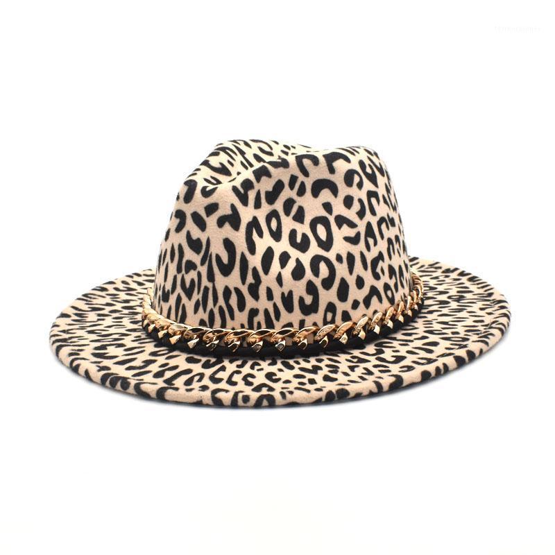 Wide Brim Hats Leopard Print Wool Fedoras Women Chain Jazz Caps Vintage Panama Cowboy Hat Men Drop F1121, Army green
Wide Brim Hats Leopard Print Wool Fedoras Women Chain Jazz Caps Vintage Panama Cowboy Hat Men Drop F1121, Army green