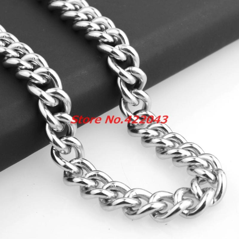 High Quality 13mm 316L Stainless Steel Silver color Curb Cuban Chain Necklace Or Bracelet Unisex Mens Womens Jewelry 7"-40
High Quality 13mm 316L Stainless Steel Silver color Curb Cuban Chain Necklace Or Bracelet Unisex Mens Womens Jewelry 7"-40