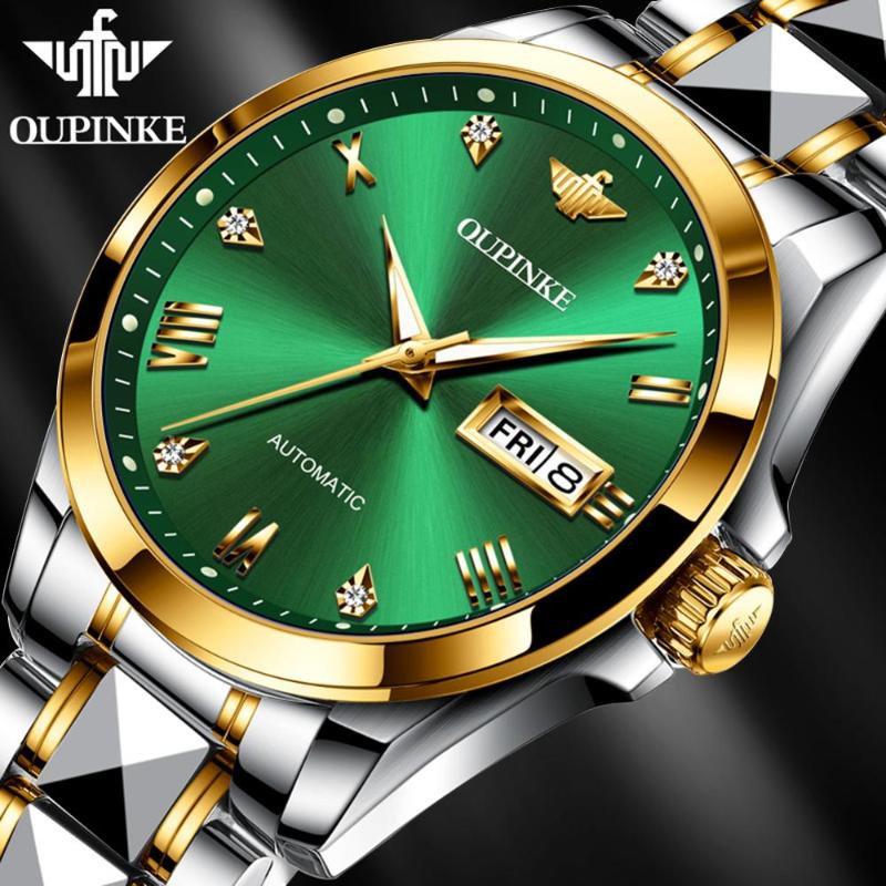 Wristwatches NH35A Movement Watch Luxury Sapphire Crystal Mechanical Automatic Diver Waterproof Business Sport Wristwatch OUPINKE, Two tone white
Wristwatches NH35A Movement Watch Luxury Sapphire Crystal Mechanical Automatic Diver Waterproof Business Sport Wristwatch OUPINKE, Two tone white
