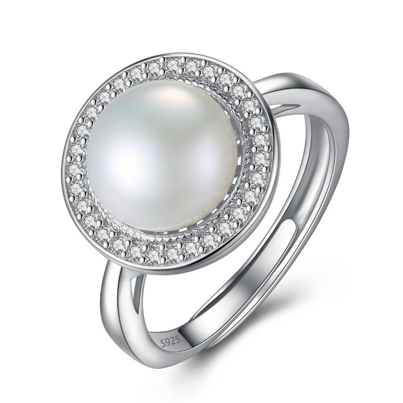 Fashion 925 Solid Sterling Silver Natural Pearl Gemstone Wedding Engagement Ring Fine Jewelry Gift Wholesale Drop Shipping
Fashion 925 Solid Sterling Silver Natural Pearl Gemstone Wedding Engagement Ring Fine Jewelry Gift Wholesale Drop Shipping