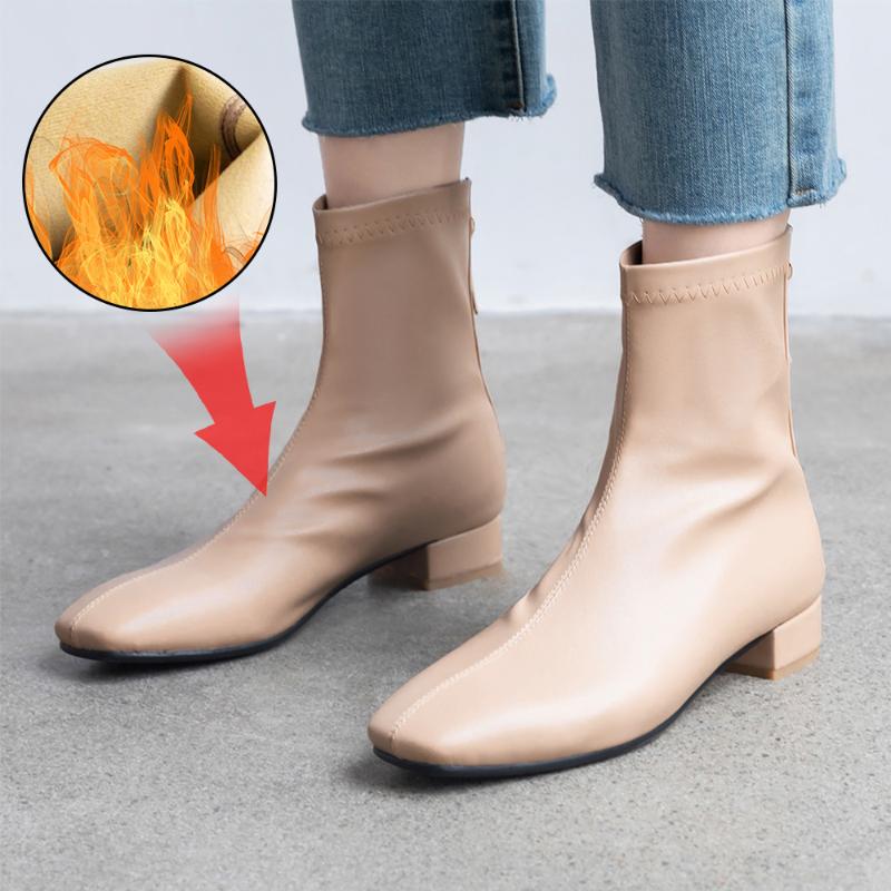 Plus Size 34-43 Fashion Genuine Leather Hot Autumn Winter Women Stretch socks boots Ladies shoes boots Zipper ankle, Beige
Plus Size 34-43 Fashion Genuine Leather Hot Autumn Winter Women Stretch socks boots Ladies shoes boots Zipper ankle, Beige