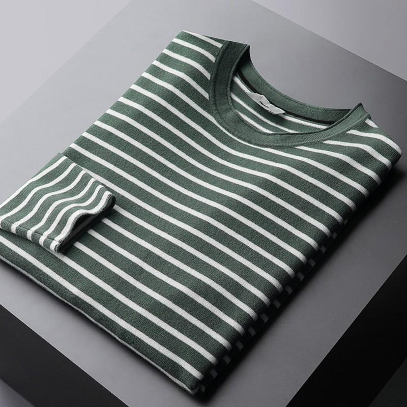 New Autumn Winter Mens Sweaters High Quality Round Collar Casual Stripe Sweater Male Fashion Slim Fit Man Sweaters 3xl, Green
New Autumn Winter Mens Sweaters High Quality Round Collar Casual Stripe Sweater Male Fashion Slim Fit Man Sweaters 3xl, Green